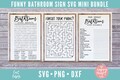 Bathroom Bundle, Bathroom SVG Bundle, Bathroom Sign Bundle, Bathroom svg, dxf, png instant download, Bathroom Word Search svg, Bathroom Sign