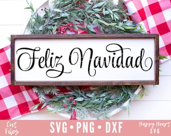 Feliz Navidad svg, Merry Christmas SVG, Christmas svg, dxf and png instant download, Winter SVG, Christmas quote svg, Christmas Sign svg