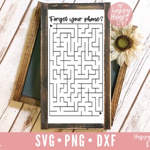 Bathroom Maze Sign svg, Forget Your Phone svg, Bathroom Sign SVG, Bathroom svg, dxf, png instant download, Sign making svg, Restroom svg