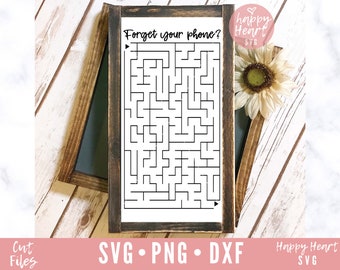 Bathroom Maze Sign svg, Forget Your Phone svg, Bathroom Sign SVG, Bathroom svg, dxf, png instant download, Sign making svg, Restroom svg