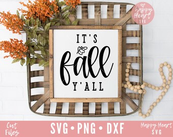 It's Fall Y'all svg, Hello Fall SVG, Fall svg, dxf, png instant download, thanksgiving svg, Fall Saying svg, Fall Quote svg, Fall Sign svg