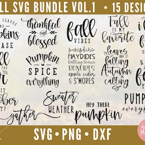 Herbst Bundle, Herbst SVG Bundle, Herbst Zeichen Bundle, Herbst Svg, Dxf, Png sofortigen Download, Herbst Zeichen SVG, Herbst Shirt Svg, Herbst Kürbis Svg, Herbst