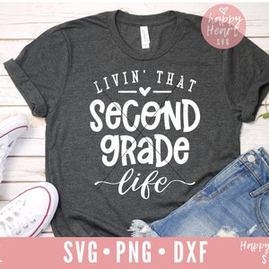 Livin, dass zweite Klasse Leben SVG, zweite Klasse Svg, Schule Svg, Lehrer Svg, Dxf, Png sofortigen Download, zurück zur Schule Svg, Schule Svg-Datei