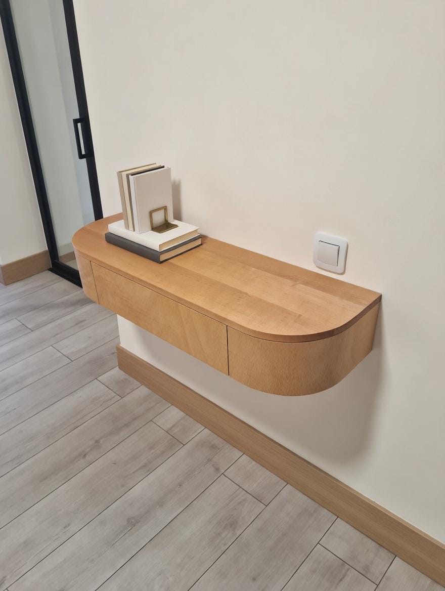 Floating Console Table (w90×d30×h14cm) - Etsy
