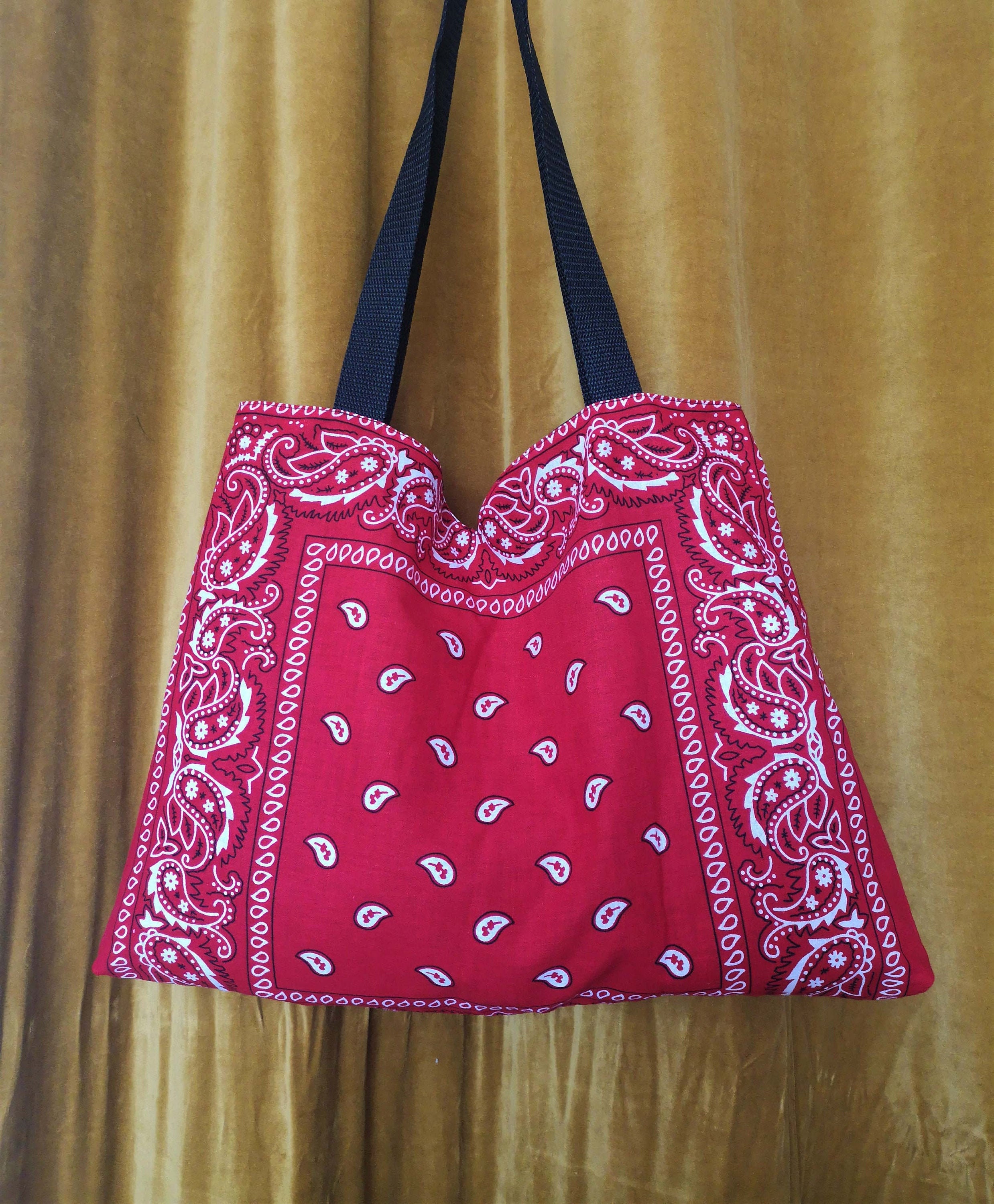 Red Bandana Tote Bag -  Norway