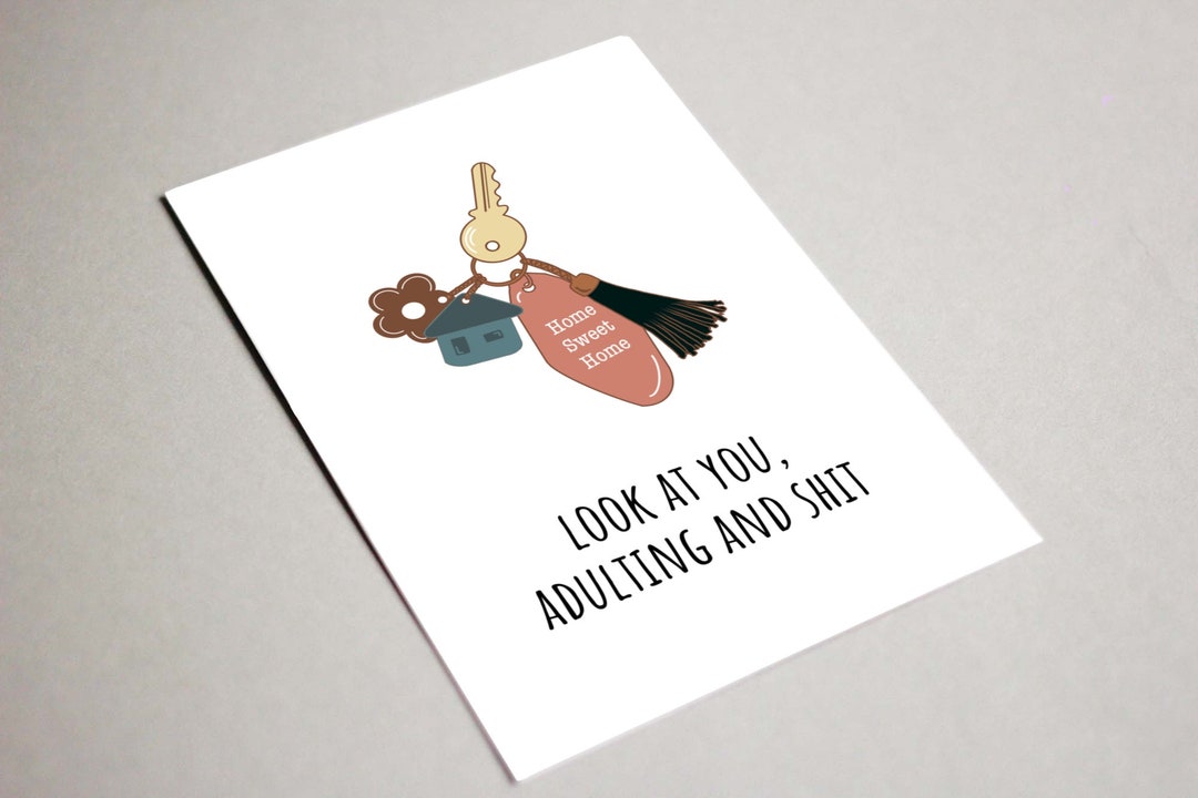 House Warming Card, Printable Card, Congratulations Card, Look at You ...