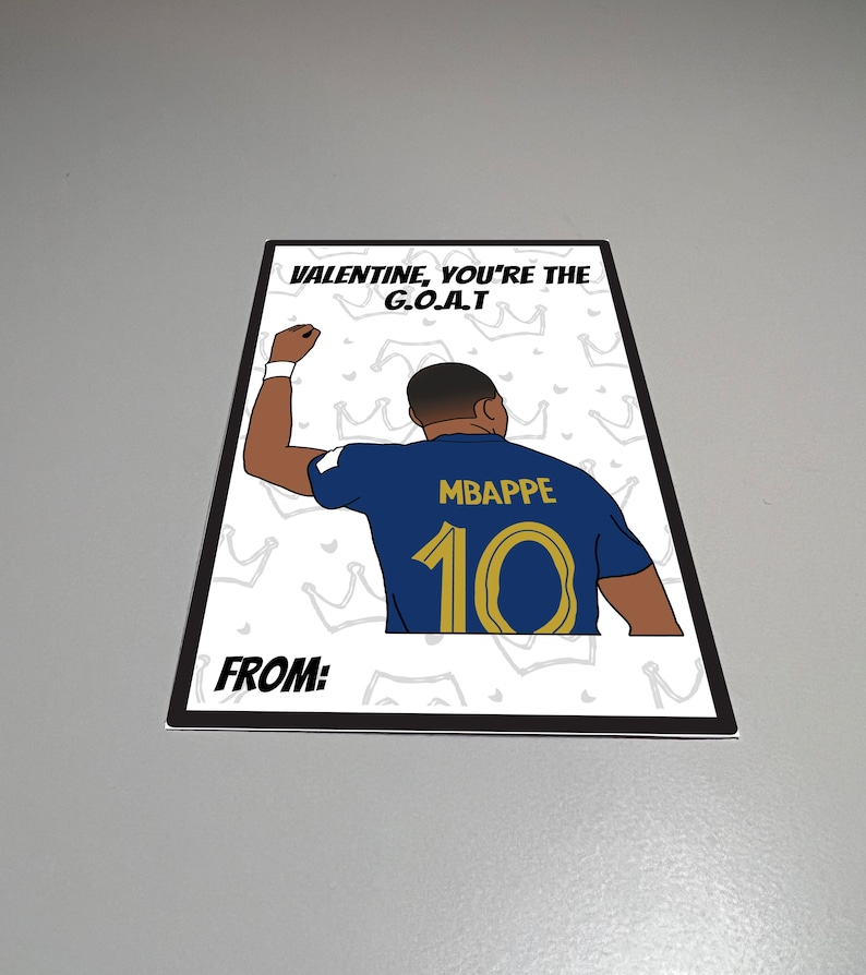 Kylian Mbappe Valentines Day, Printable Card, Valentine You’re the ...
