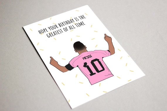 Hoping Your Birthday Is The G.O.A.T Card Hoping Your Birthday Is The G.O.A.T Card