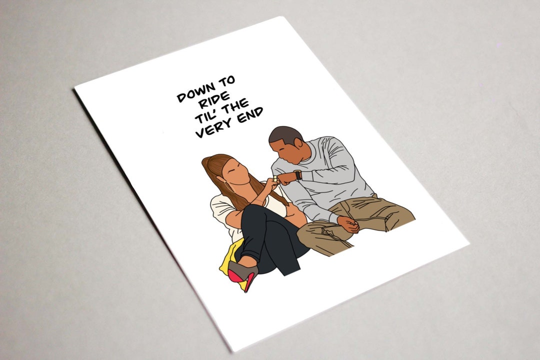 Printable Digital Card Beyoncé Jay Z Down to Ride Til the Very End ...