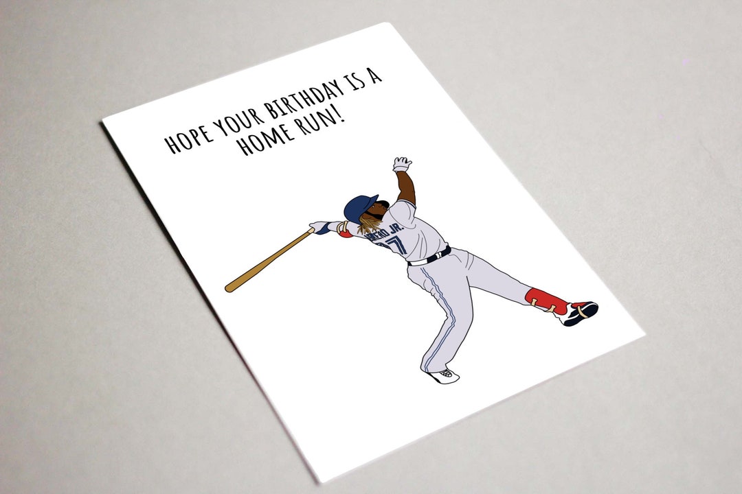 Vladimir Guerrero Jr. Birthday Card, Printable Card, Blue Jays Birthday