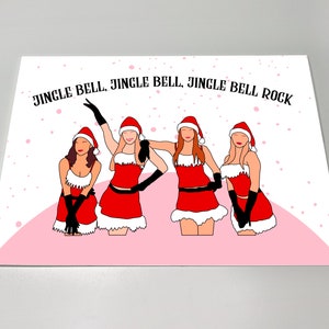 Mean Girls Jingle Bell Rock, Printable Card, lustige Weihnachtskarte, lustige Grußkarte, Mean Girls Weihnachtskarte