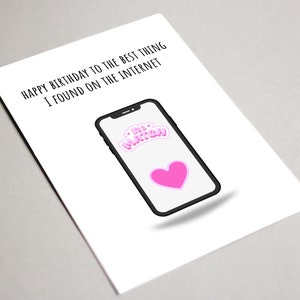 Joyeux anniversaire à la meilleure chose que j'ai trouvée sur Internet, carte imprimable, jolie carte drôle, carte pour lui, carte pour elle, carte d'anniversaire pour amoureux