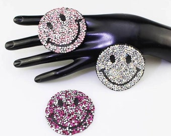 Rhinestone Smiley Face Etsy