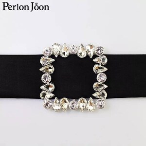 Fibbia della cintura portatovaglioli con strass girovita FASCIA quadrato da sposa TRIM Abito da sposa Gioielli da sposa borsa di chiusura classica calzatura Lusso