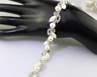 Perlen-Strassbesatz, 1–5 Yards, Diamantapplikation, Hochzeit, Brautkleid, Kleid, glitzernde Kette, Abschlussball, Tanzkostüm, Kleidungsdekoration