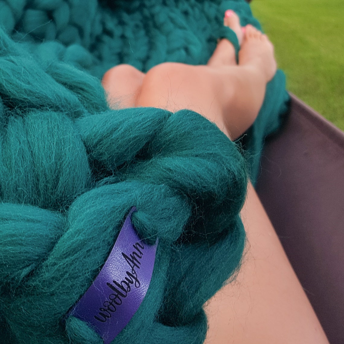 Emerald Green Tie Dye Blanket