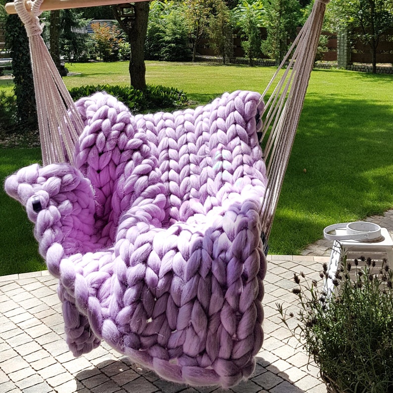 Lavender Chunky Knit Blanket Lavender Chunky Knit Throw Etsy UK