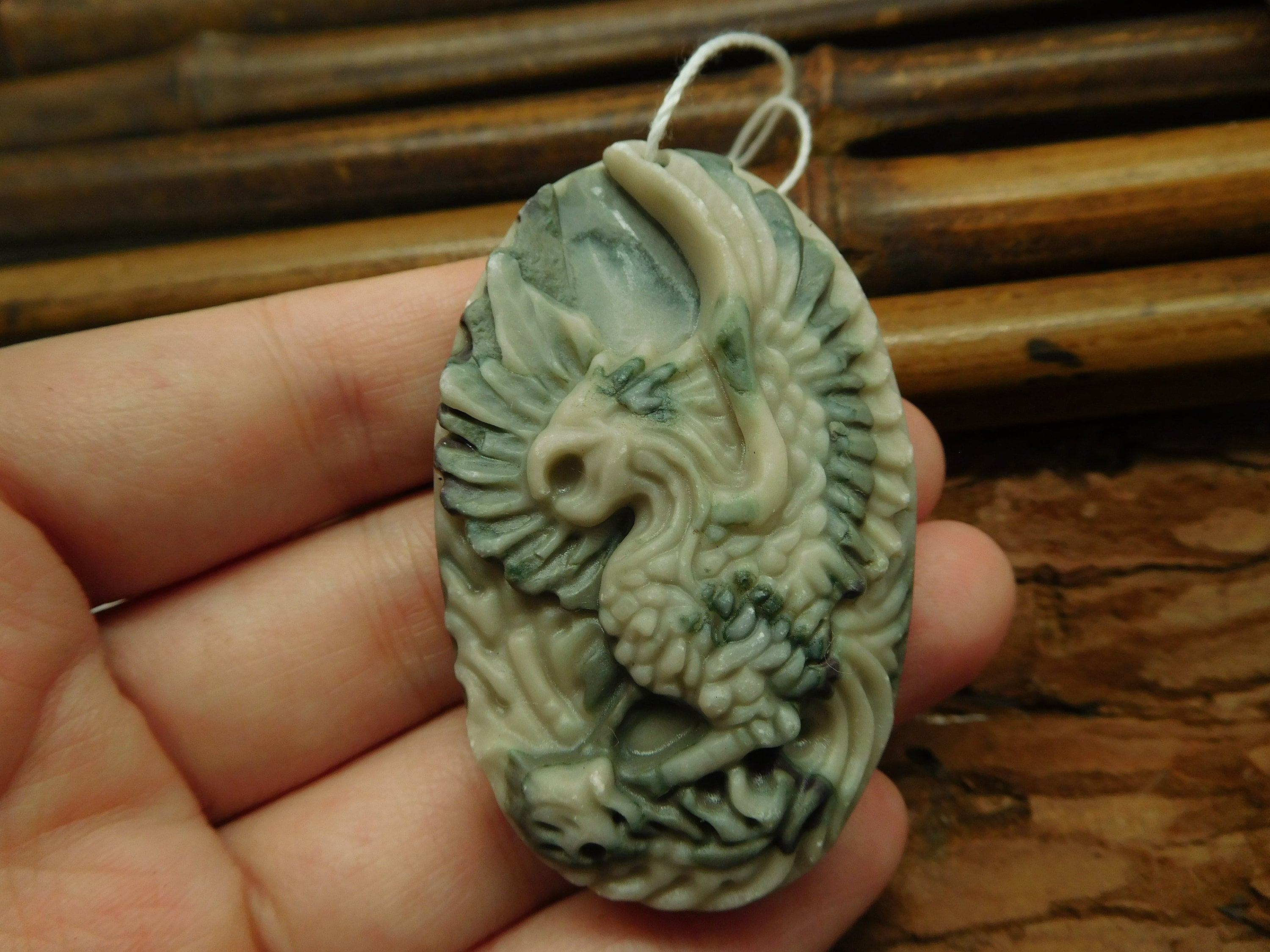 Gemstone Pendant. Bird Carving Gift 54 X 34 X 10 Mm B4003 Etsy UK