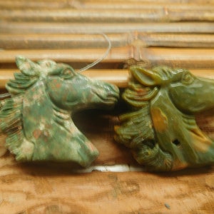 Carved Horse Jewelry. Horse Pendant. Chohua Jasper Horse. Carve Crystal Pendant. Carve Horse. Crystal Horse. Wholesale Horse (B4951)