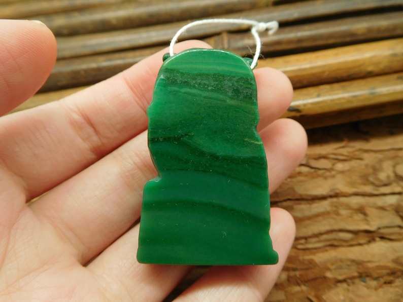 Natural Carving African Jade Handmade Stone Gemstone Kit for Jewelry Supply Best Gifts Green African Jade Owl Carving Bead B2267