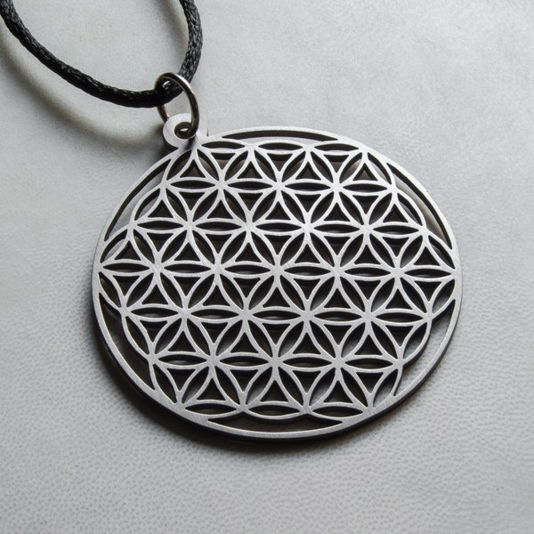Flower of Life - Big Stainless Steel Pendant Necklace