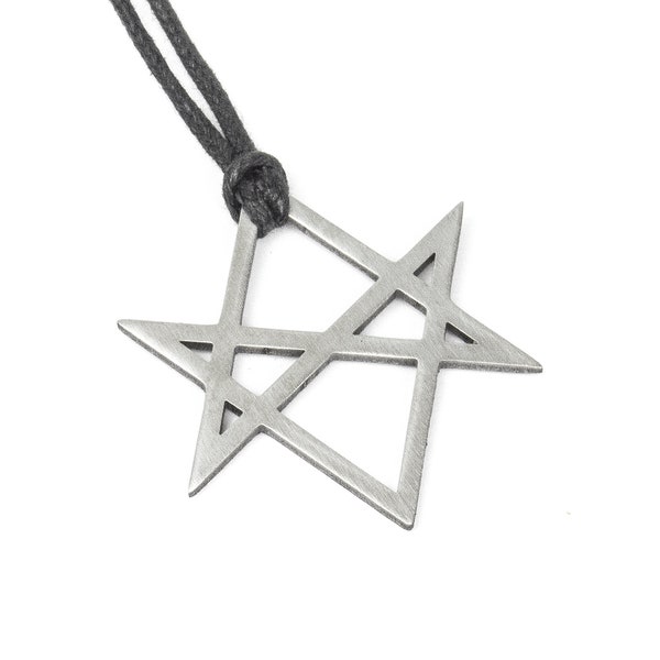 Unicursal Hexagram - Stainless Steel Pendant Necklace