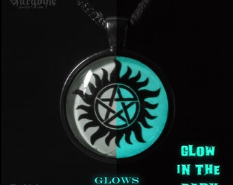 Supernatural Necklace, Anti-Possession Symbol Glow in the dark Multi Color