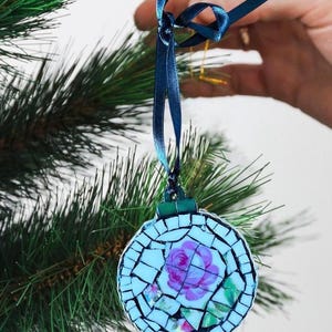 Handgemachte Mosaik Ornament: Gebrochenes China Shabby Chic Dekor