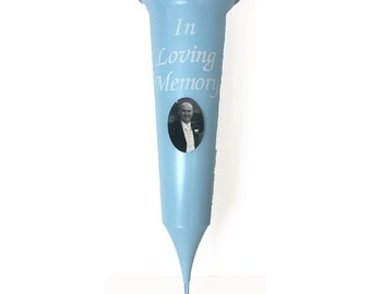Memorial Grave Vase In Loving Memory Gold Lid Perfect For Any Etsy