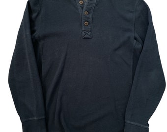 Price Reduced! Eddie Bauer Navy Long Sleeve Medium Thermal Henly Shirt