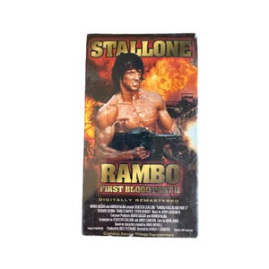Vintage Sealed Rambo First Blood Part II VHS Digitally Remastered 1998 Artisan Release