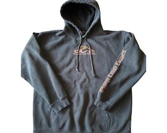 Vintage OCC Orange County Choppers USA Made Faded Black Medium Hoodie Sleeve Hit