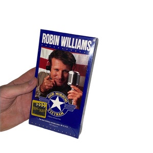 True Vintage Sealed Good Morning Vietnam Touchstone Home Video Release VHS Tape and Separate Unsealed CD Soundtrack