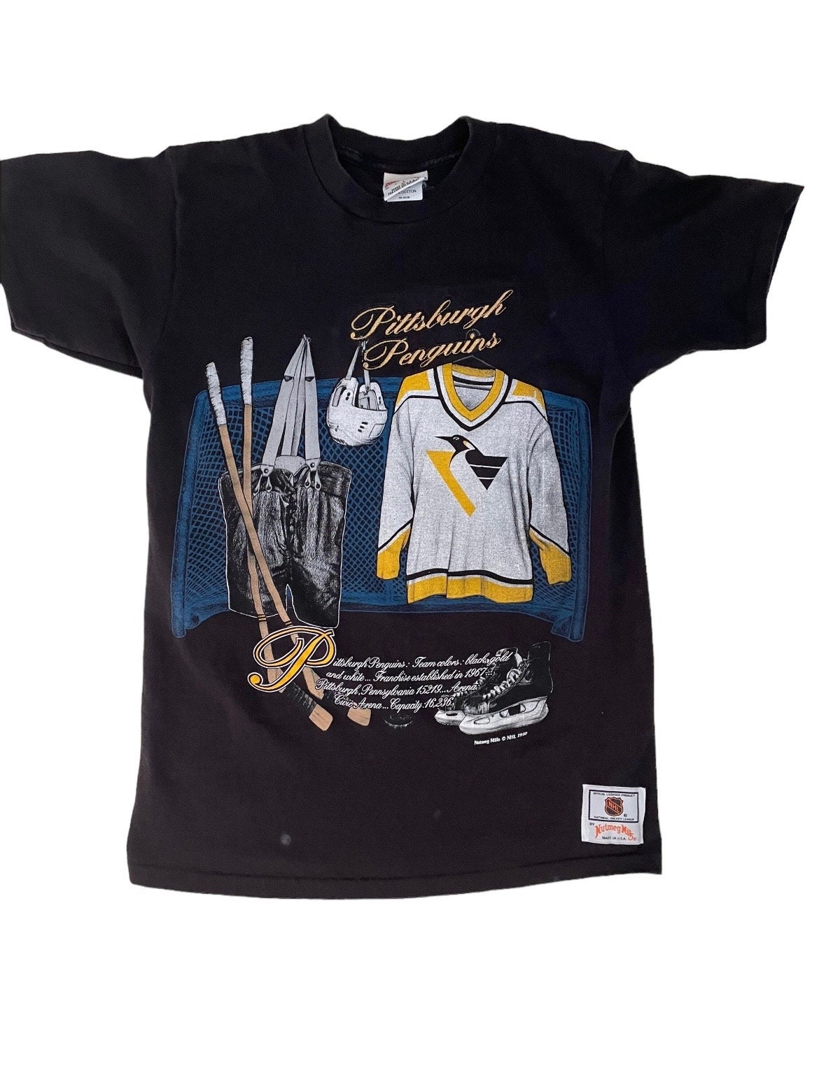 Concepts Sport Women's Pittsburgh Penguins Marathon Knit Long Sleeve T-Shirt, Small, Black