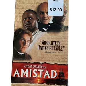 Vintage Sealed Amistad VHS Movie 1998 Dreamworks Release Directed by Spielberg