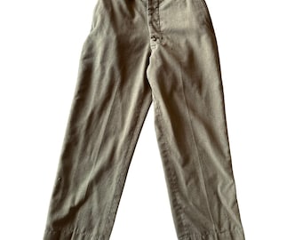 Vintage Wool Olive Green Military OG Fatigue 31x32 Pants