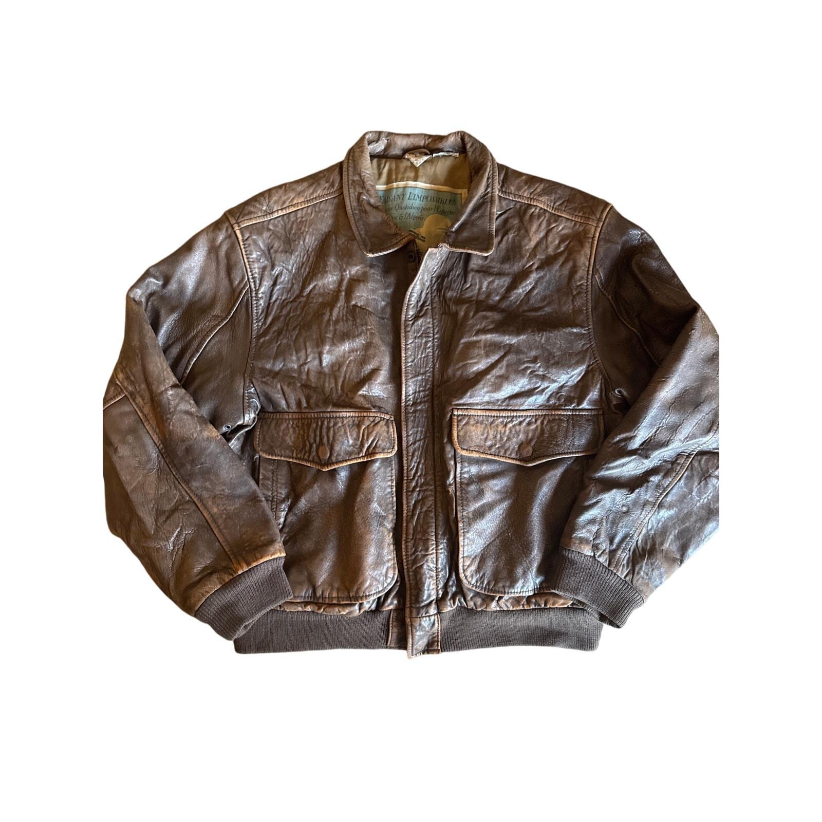 Aeropostale Leather Jacket - Etsy