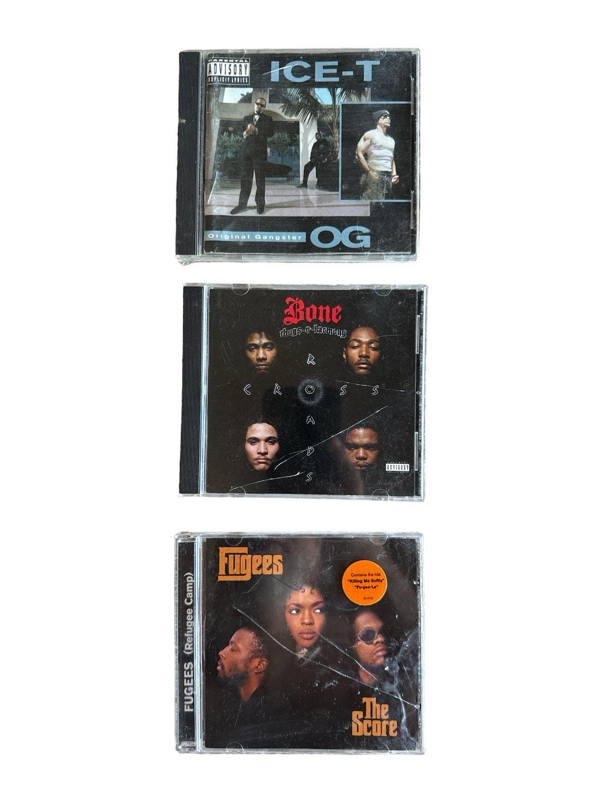 Vintage Rap Hip Hop CD Bundle Ice-T Original Gangster OG, Fugees The Score, Bone Thugs-N-Harmony Crossroads Single