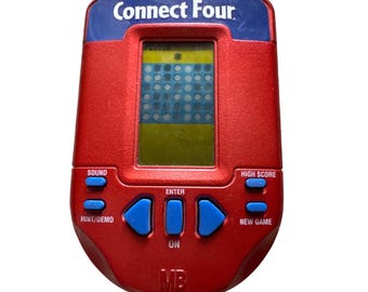 Vtg 2002 Connect Four Milton Bradley Electronic Hand-Held Battery Operated Game