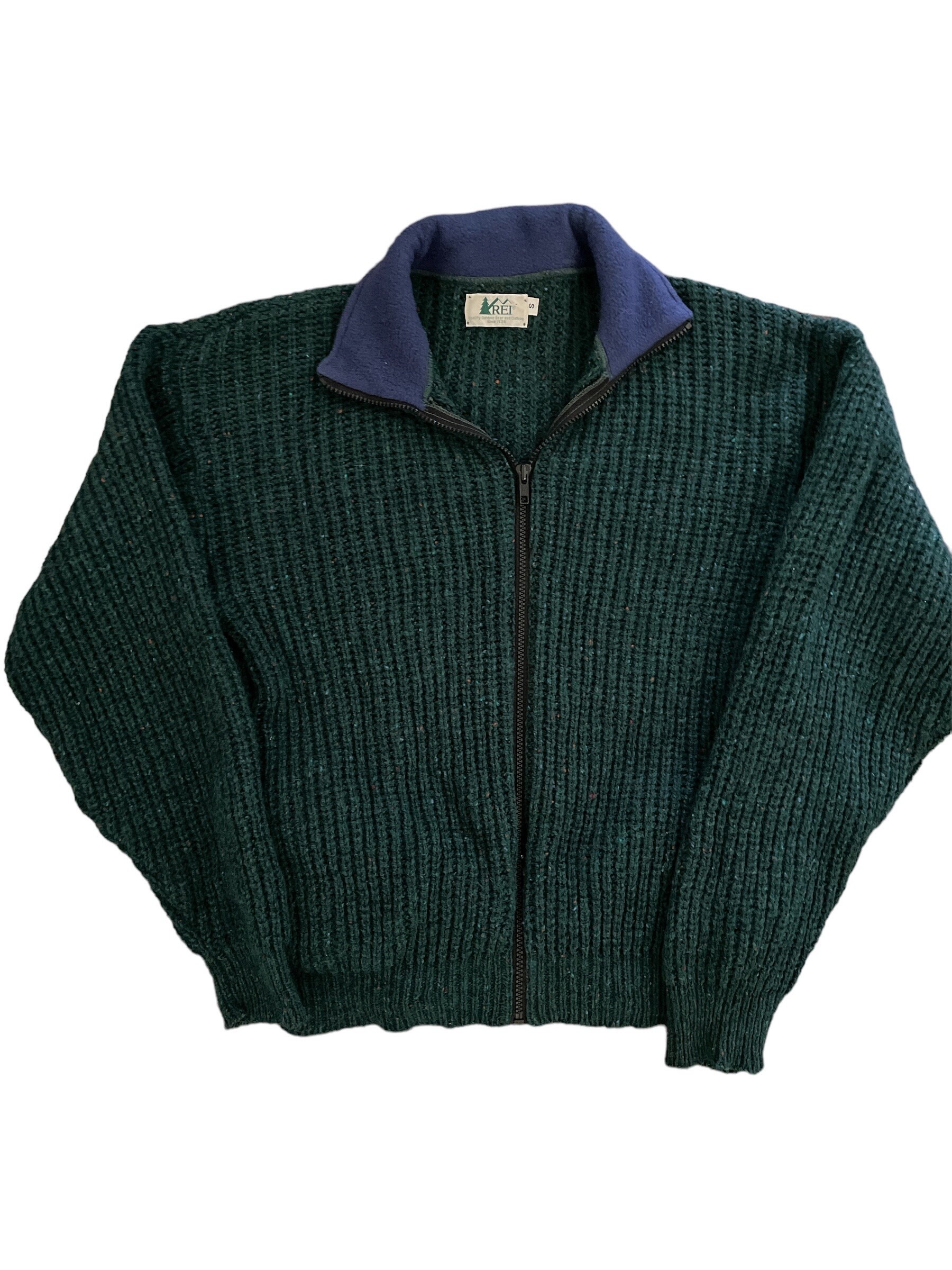 Veste Matelassée Vintage REI Coop Seattle USA - Taille M - Vert - Rare à Capuche