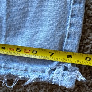 Vintage Wrangler USA Made 36x34 Tagged Light Wash Denim Blue Jeans imagem 10