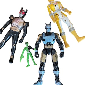 Power Ranger and Gundam Character Action Figure Toy Lot