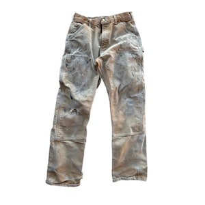 VTG Carhartt Caramel Double Knee USA Made Triple Stitched Riveted 31x30 Pants