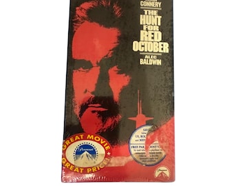 Vintage the Hunt for Red October VHS Video Tape - Starring: Sean
