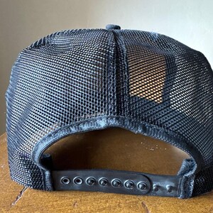 vintage CAT Patch Caterpillar noir sur noir USA Made OSFA Snapback Trucker Hat image 4