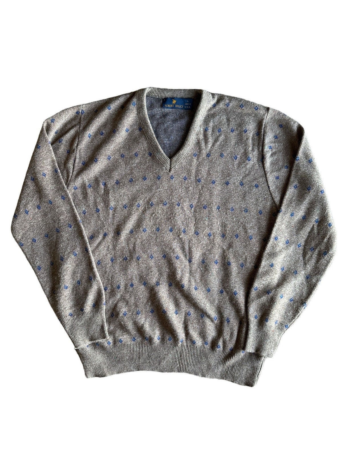 90s USA製ROBERT BRUCEウールニットベストSグレージュ ss88 90s USA製ROBERT BRUCEウールニットベストSグレージュ ss88の通販 by