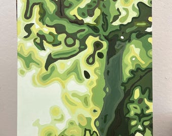 Abstract Tree Painting