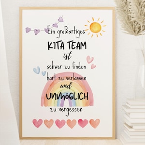 Cadeau d'adieu Merci à l'éducatrice de la maternelle Kita Merci à Kiga Cadeau