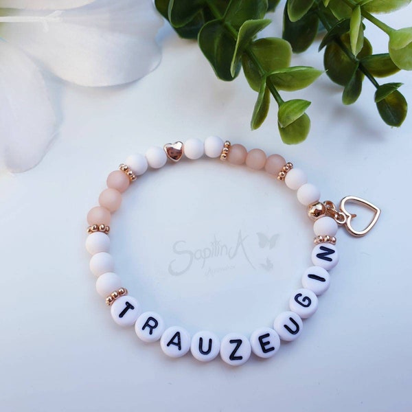 Trauzeugin Armband Brautmama| Willst du meine Trauzeugin sein | Gastgeschenk | Brautjungfer Armband Geschenk