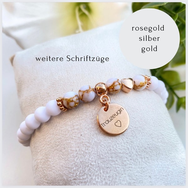 Trauzeugin fragen Trauzeugin Armband | Willst du meine Trauzeugin sein |  Gastgeschenk | Brautarmband Trauzeugin mit Gravur